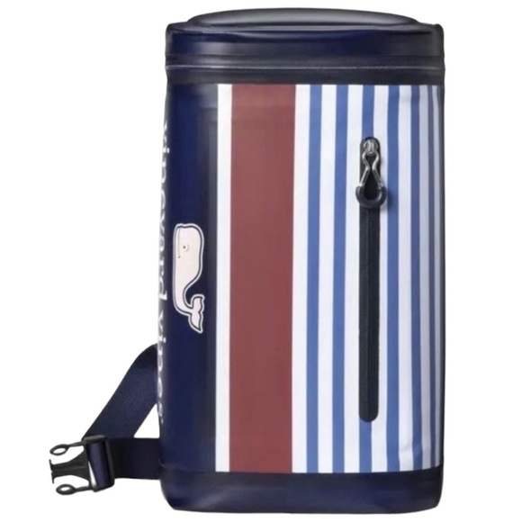 NWOT Limited Edition Vineyard Vines x Target Navy Padded Shoulder Sling Cooler - Picture 1 of 16